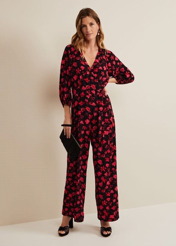 Phase Eight Effie Printed Jumsuit Jumpsuit Multicolor Australia | XZ2453867